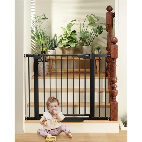 29.7"-40.6" BabyGate for Stairs,Mom's Choice Awards Winner-Dog Gate for Doorways - Picture 1 of 6